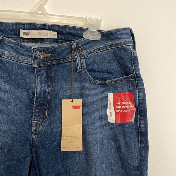 NEW NWT LEVI'S LEVIS Plus Size Perfectly Shaping 512 Skinny Leg Skinny Jeans 18W - Picture 6 of 15
